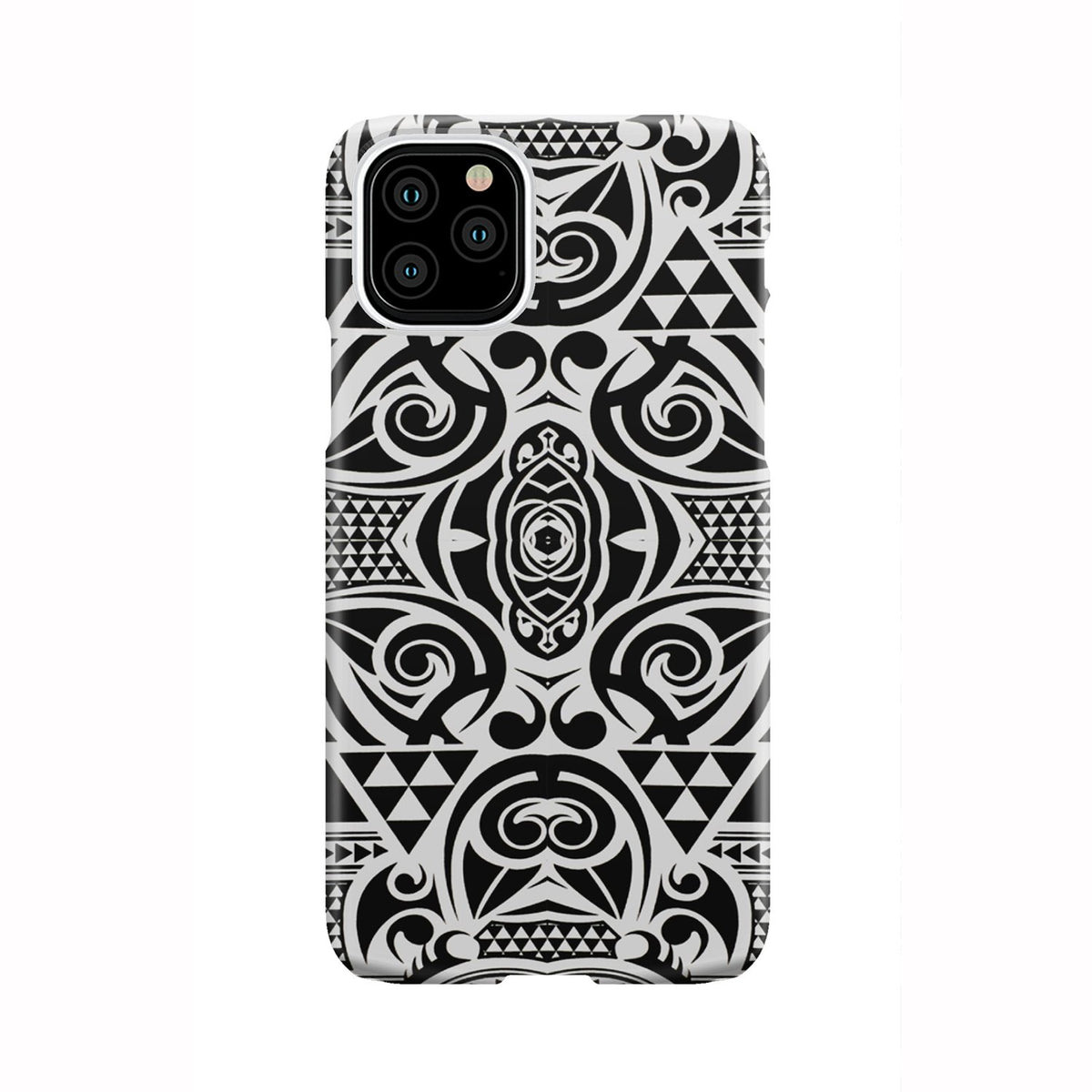 Polynesian Tribal Phone Case Black White iPhone 11 Pro - Polynesian Pride