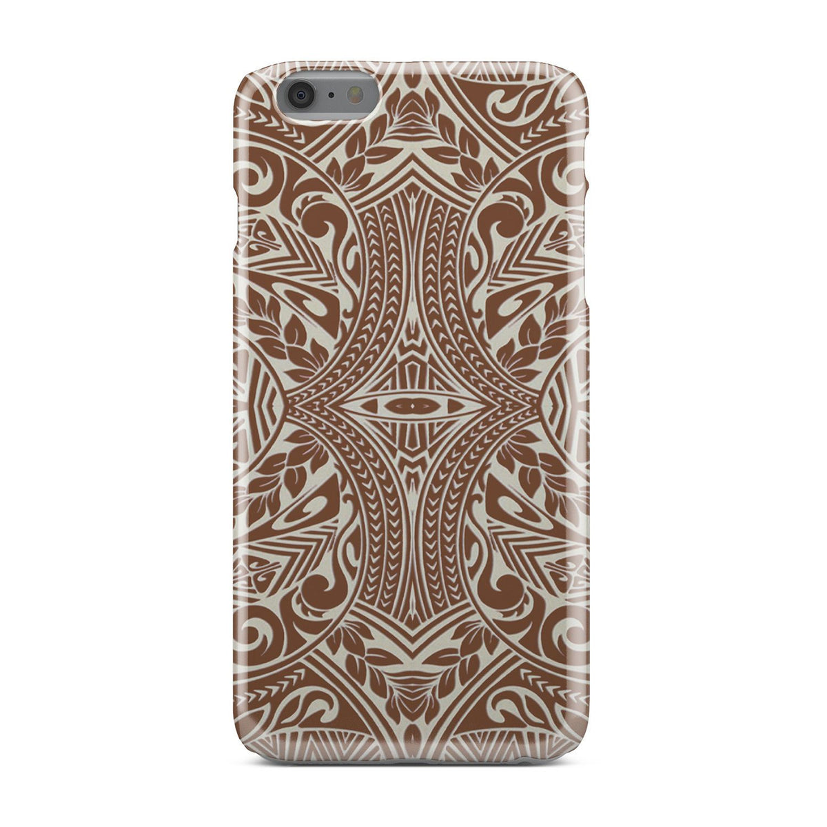 Polynesian Tribal Phone Case Brown iPhone 6s Plus - Polynesian Pride