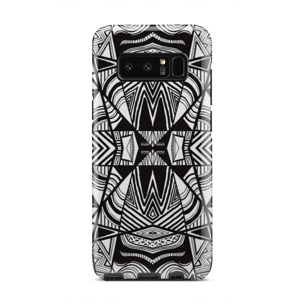 Polynesian Tribal Tough Case White And Black Samsung Galaxy Note 8 - Polynesian Pride