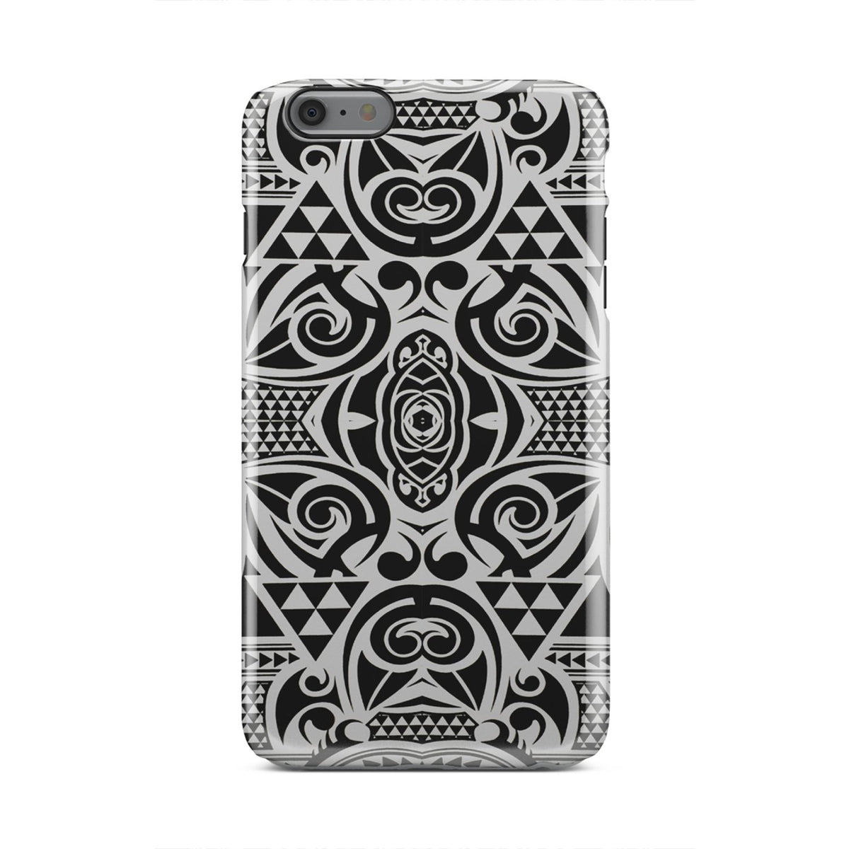Polynesian Tribal Tough Case Black White iPhone 6s Plus - Polynesian Pride