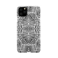 Polynesian Phone Case White And Black iPhone 11 Pro Max - Polynesian Pride