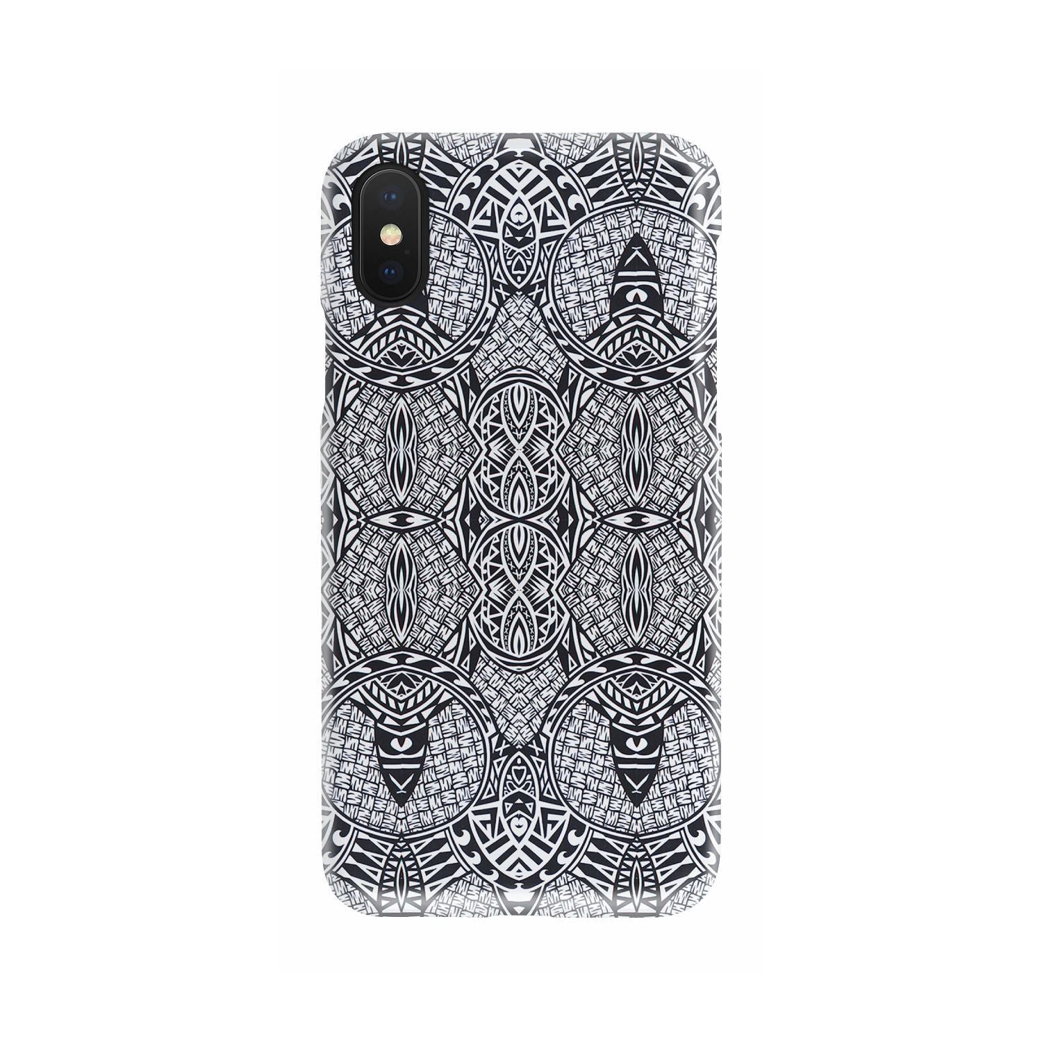 Polynesian Phone Case Black And White - Polynesian Pride