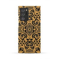 Polynesian Phone Case Yellow Black Samsung Galaxy Note 20 Ultra - Polynesian Pride