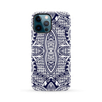 Polynesian Tough Case Blue And White iPhone 12 Pro Max - Polynesian Pride