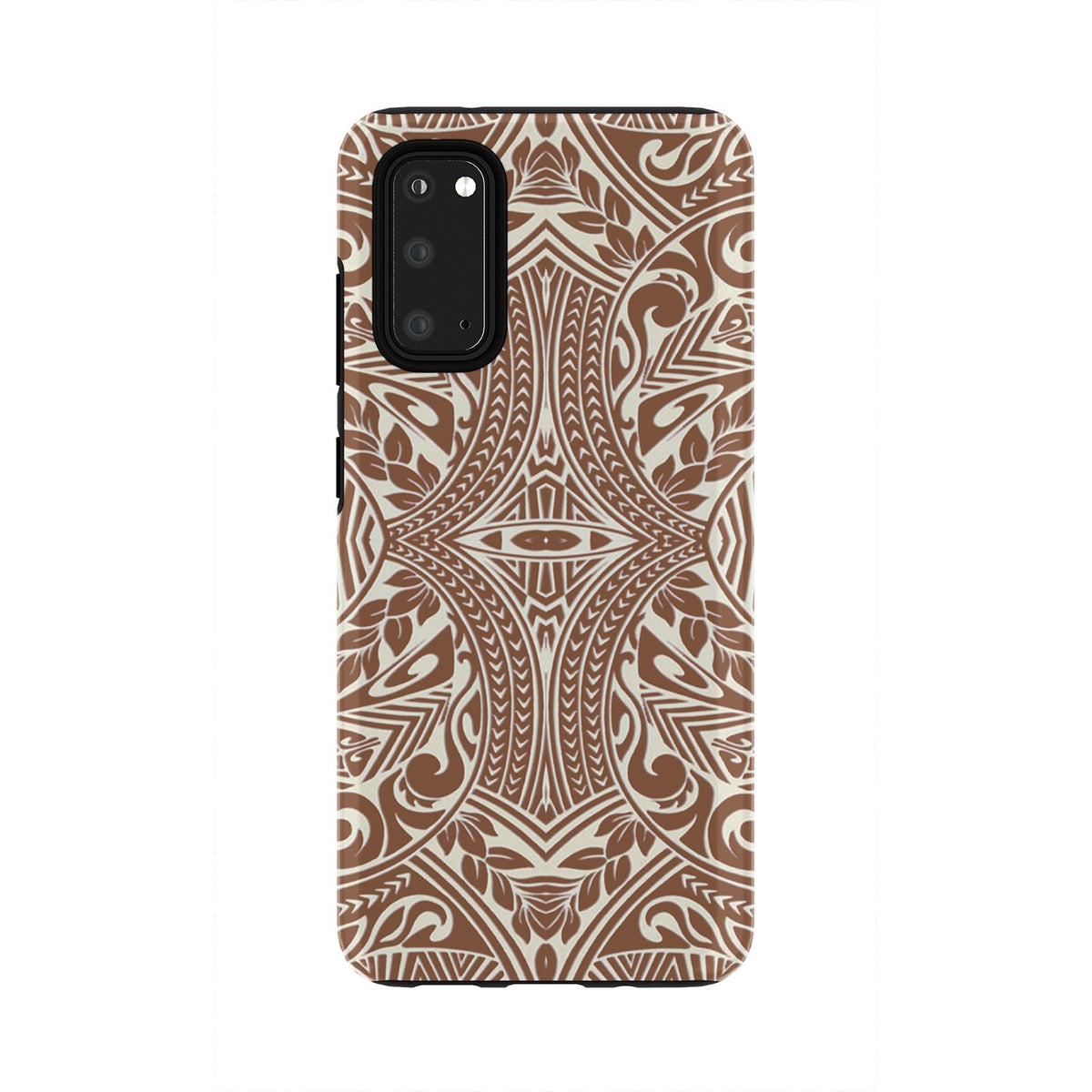 Polynesian Tribal Tough Case Brown Samsung Galaxy S20 - Polynesian Pride