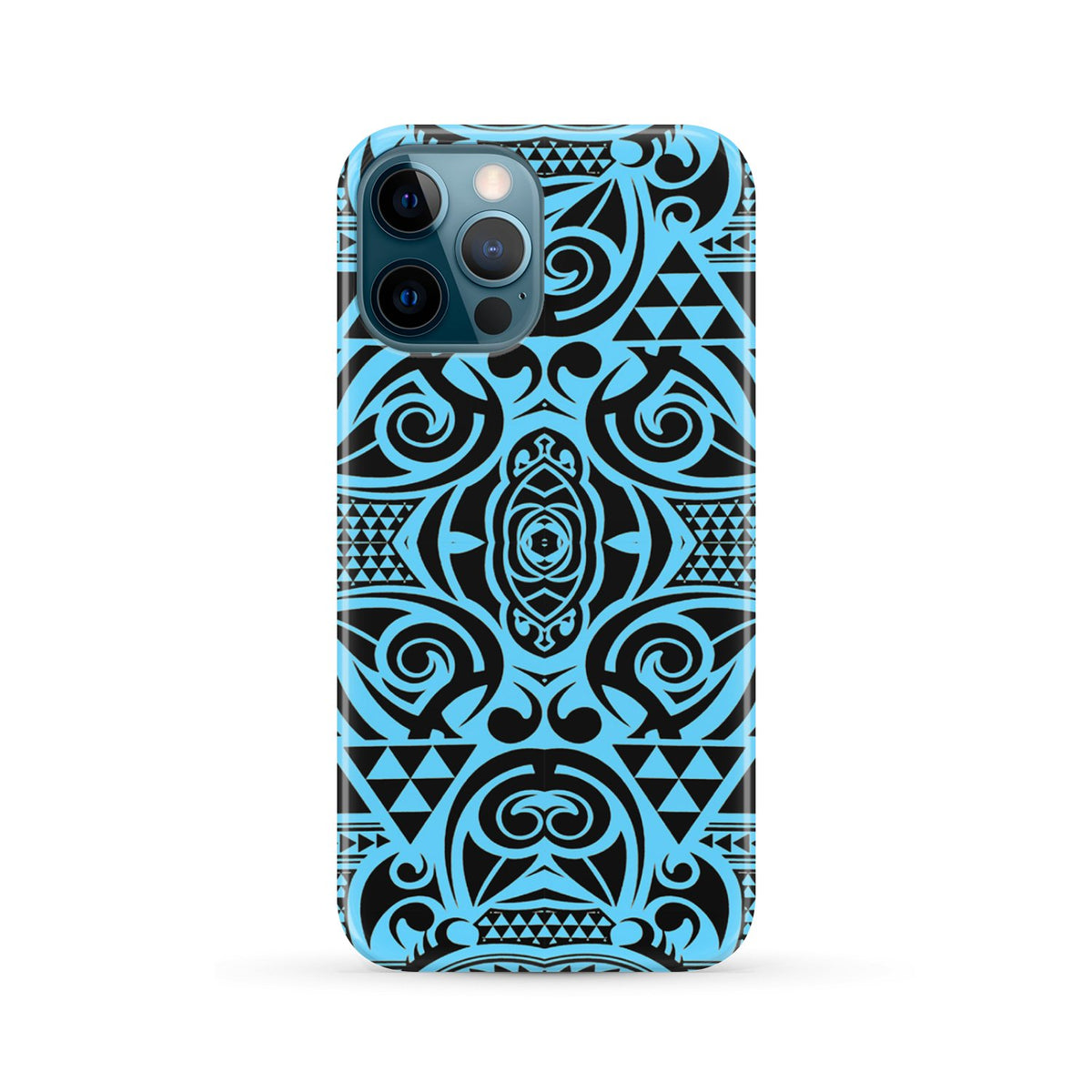 Polynesian Phone Case Grown Blue White iPhone 12 Pro Max - Polynesian Pride
