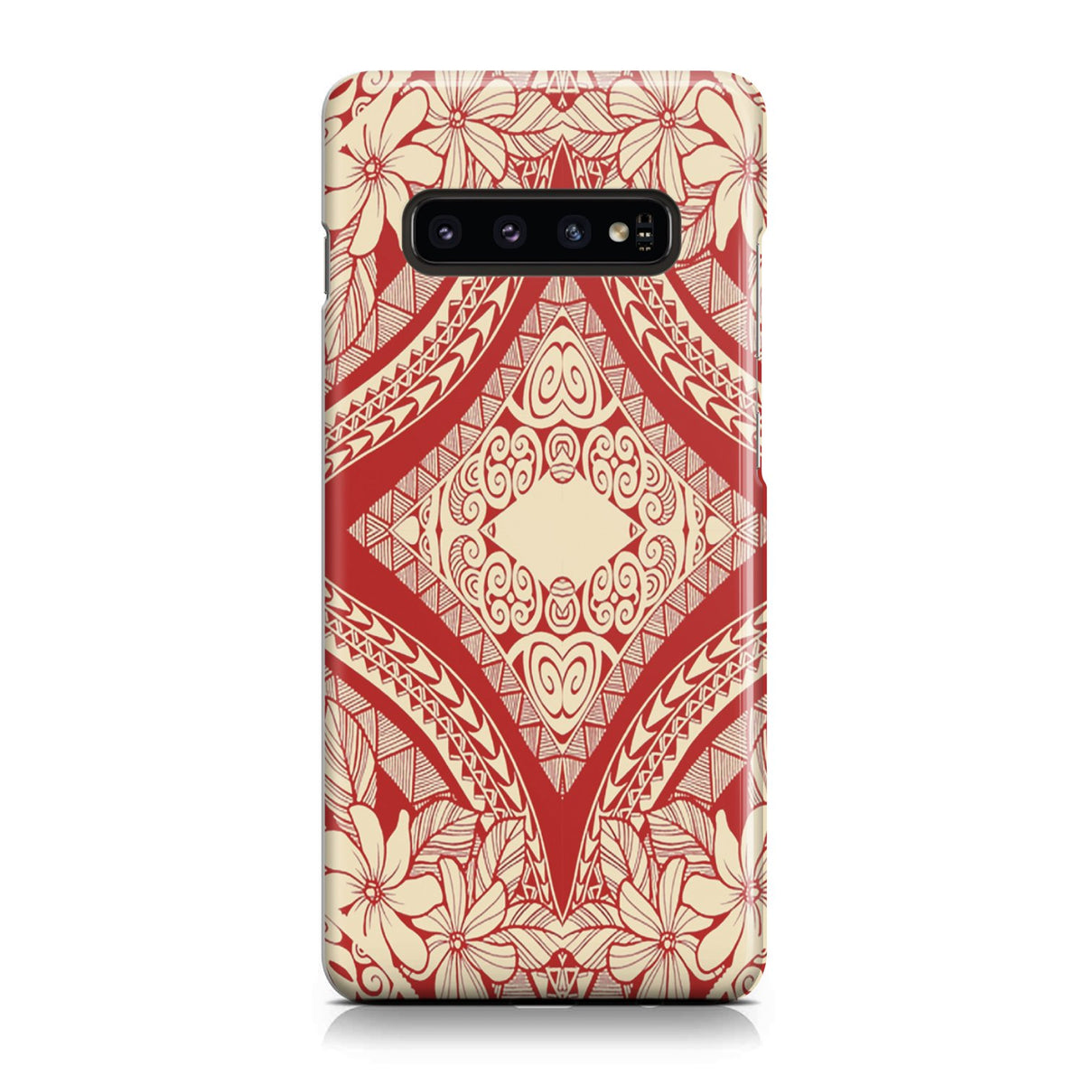 Polynesian Phone Case Red And Yellow Samsung Galaxy S10 - Polynesian Pride