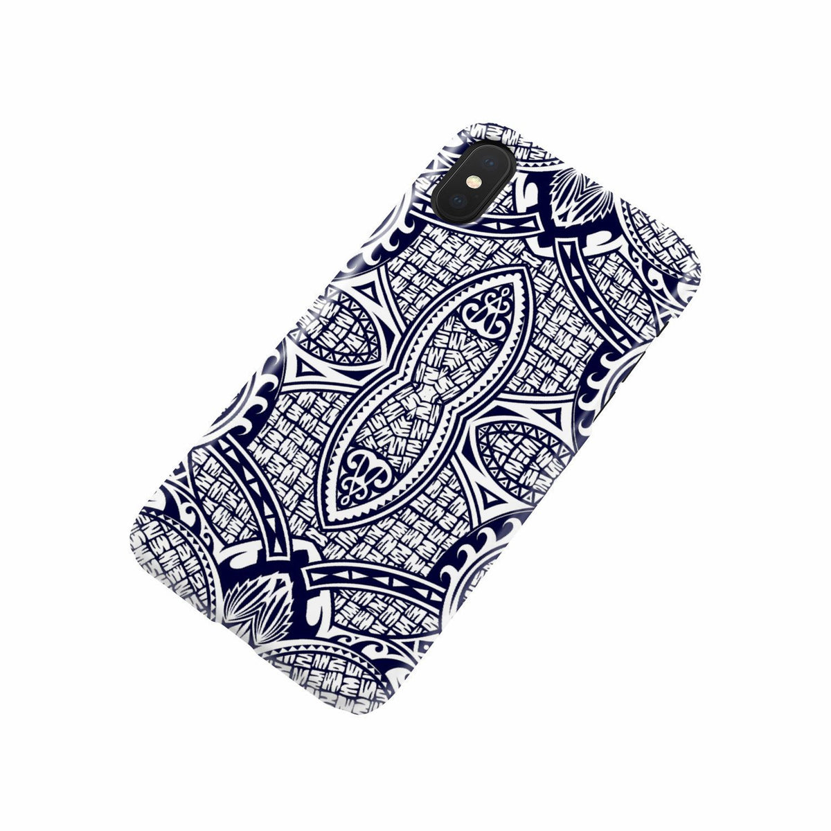 Polynesian Phone Case Blue And White - Polynesian Pride