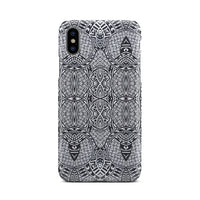 Polynesian Phone Case Black And White iPhone X - Polynesian Pride