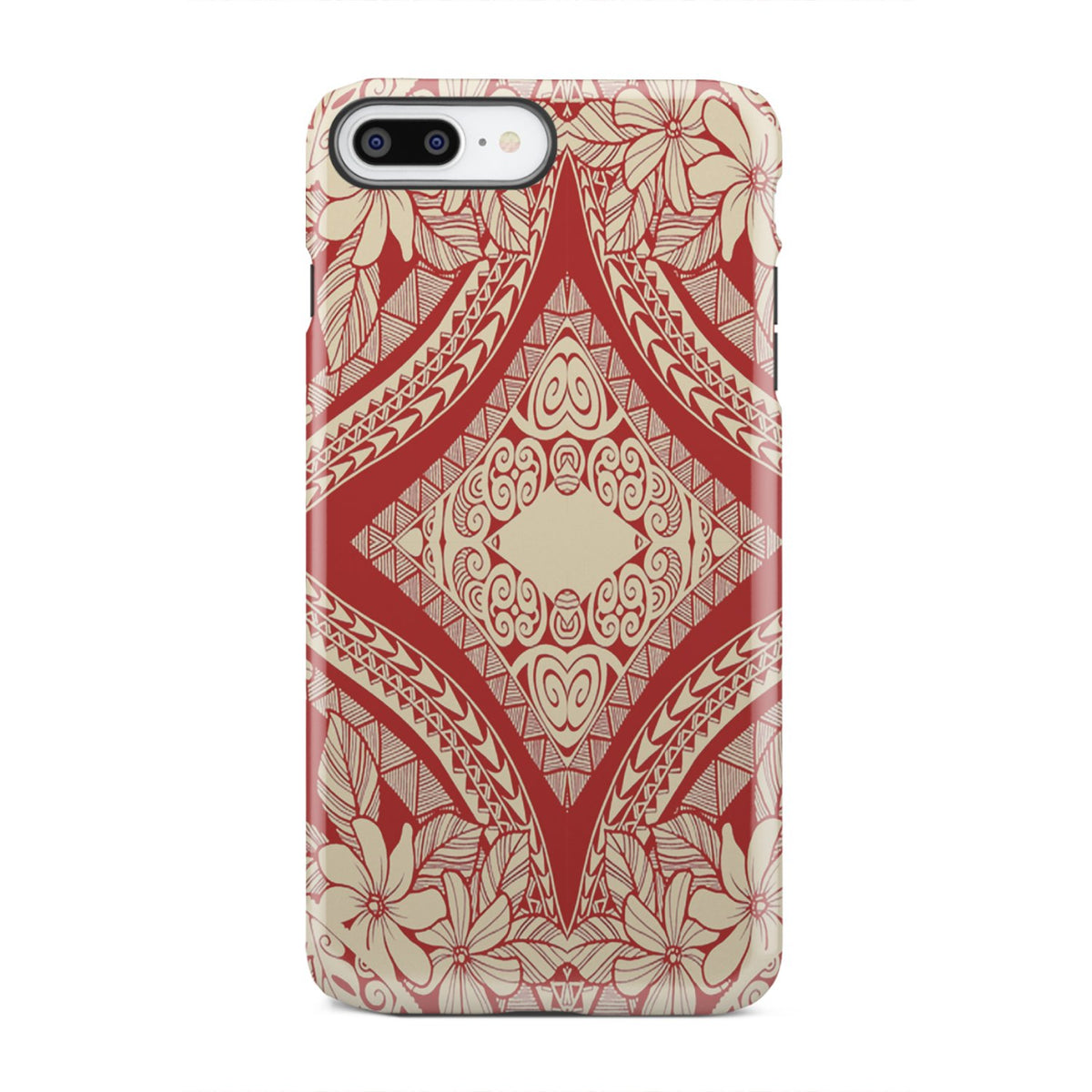 Polynesian Tough Case Red And Yellow iPhone 8 Plus - Polynesian Pride