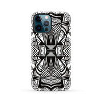 Polynesian Tribal Tough Case White And Black iPhone 12 Pro Max - Polynesian Pride