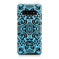 Polynesian Tough Case Grown Blue White Samsung Galaxy S10+ - Polynesian Pride