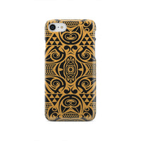 Polynesian Phone Case Yellow Black iPhone SE 2020 - Polynesian Pride