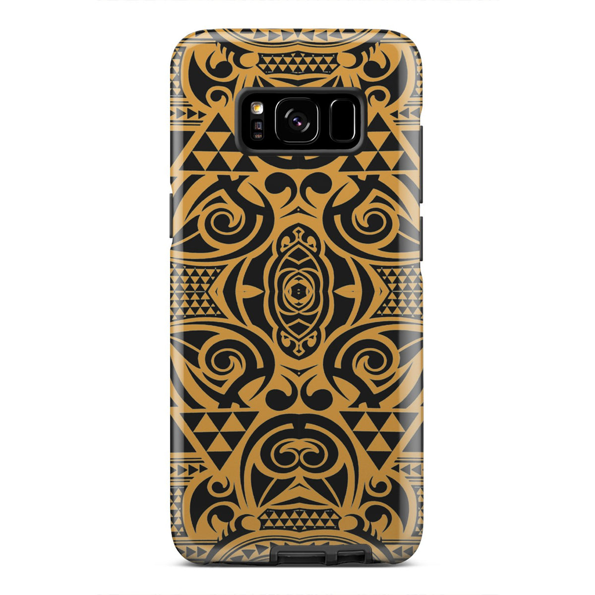 Polynesian Tough Case Yellow Black Samsung Galaxy S8 - Polynesian Pride