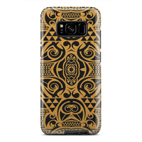 Polynesian Tough Case Yellow Black Samsung Galaxy S8 - Polynesian Pride