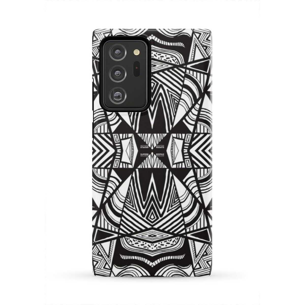 Polynesian Tribal Tough Case White And Black Samsung Galaxy Note 20 Ultra - Polynesian Pride