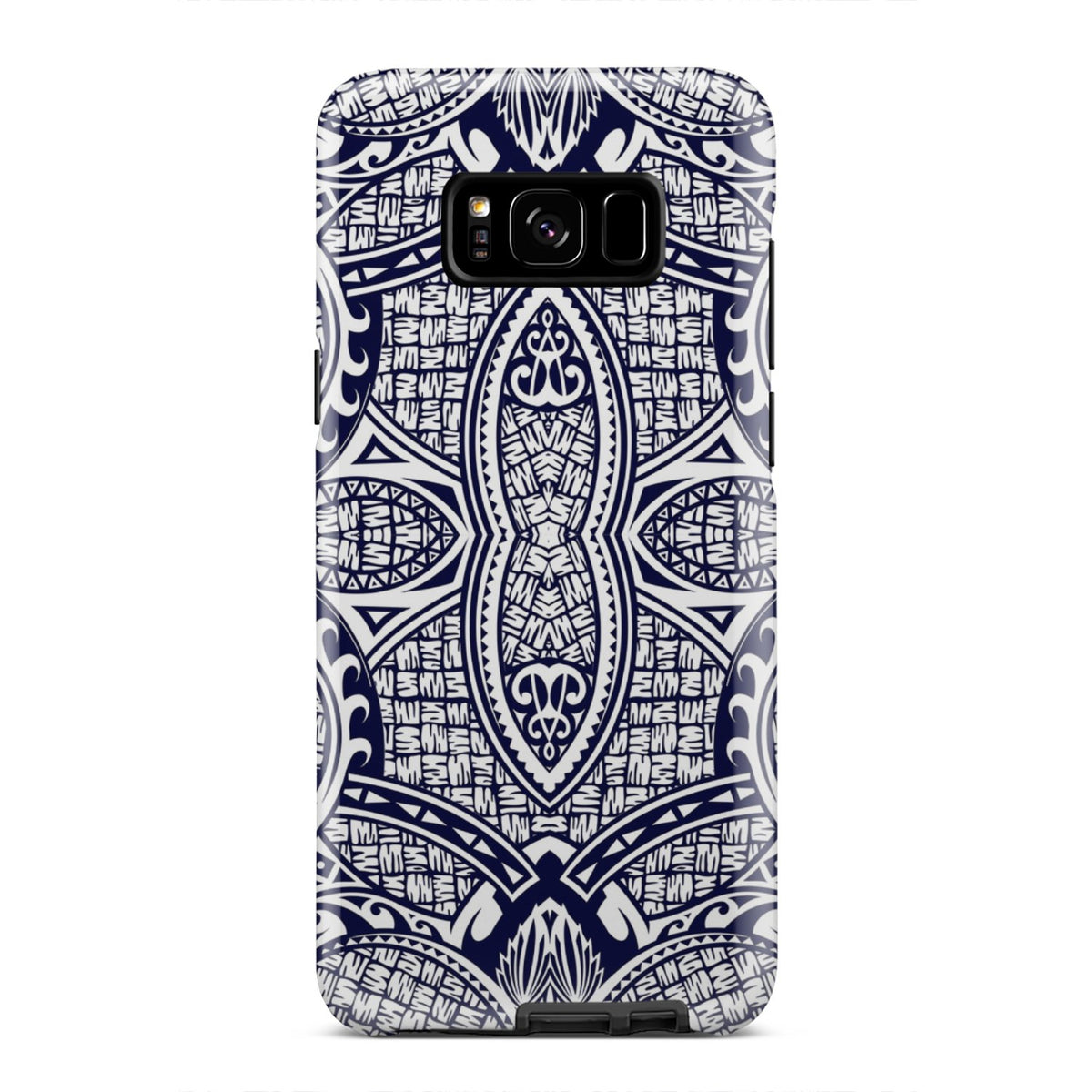 Polynesian Tough Case Blue And White Samsung Galaxy S8 Plus - Polynesian Pride