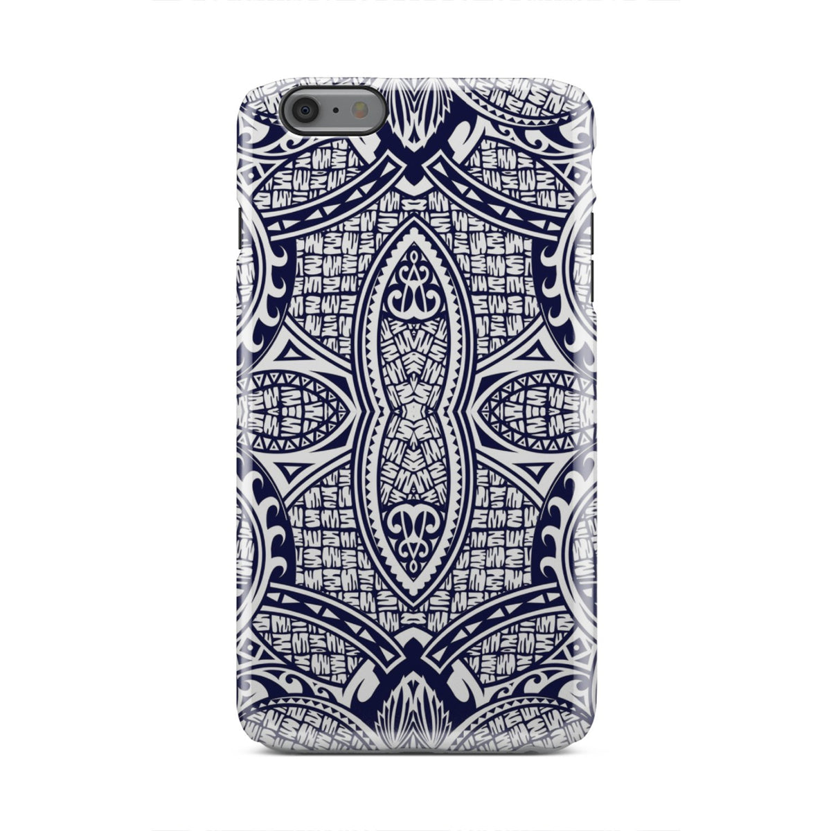 Polynesian Tough Case Blue And White iPhone 6 Plus - Polynesian Pride