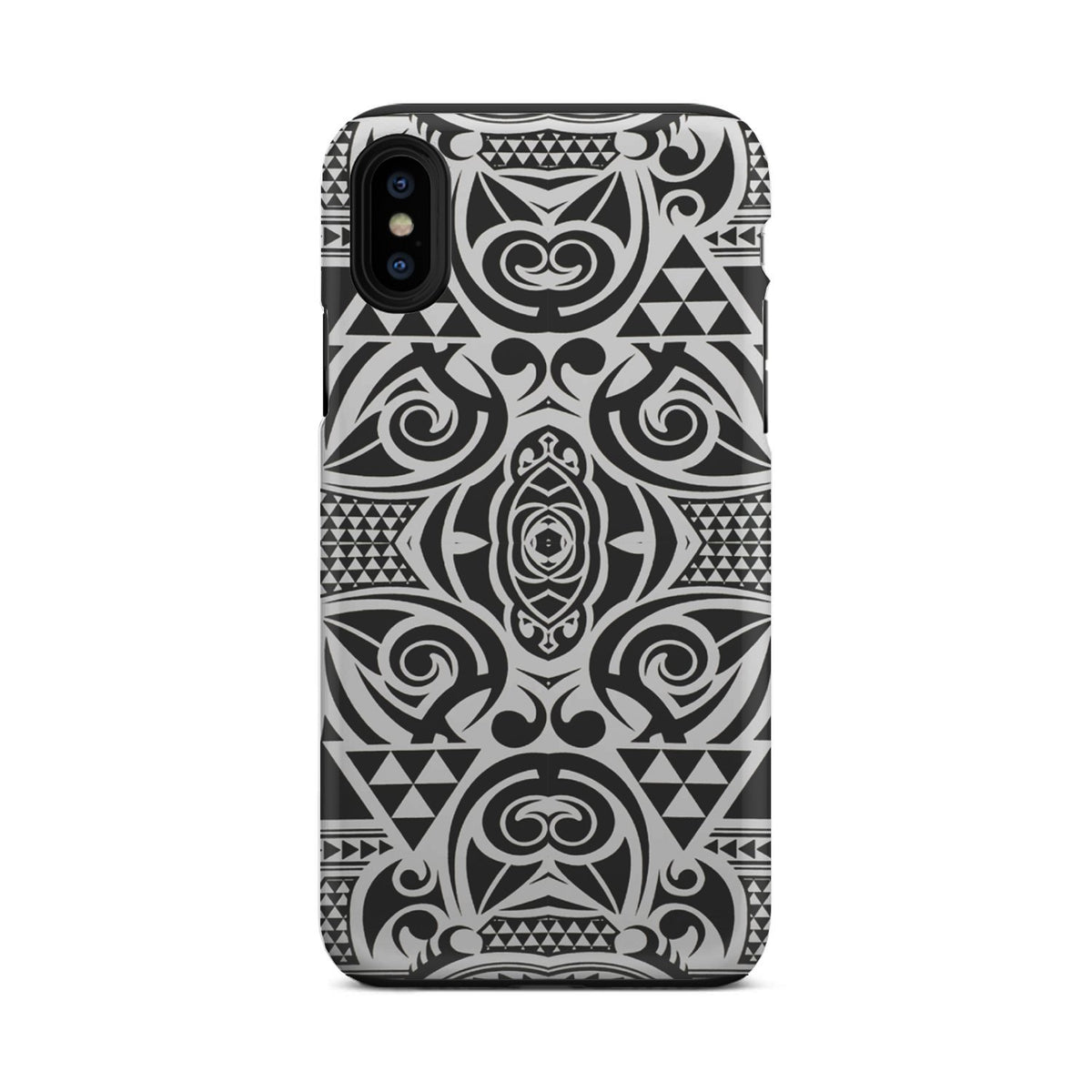 Polynesian Tribal Tough Case Black White - Polynesian Pride