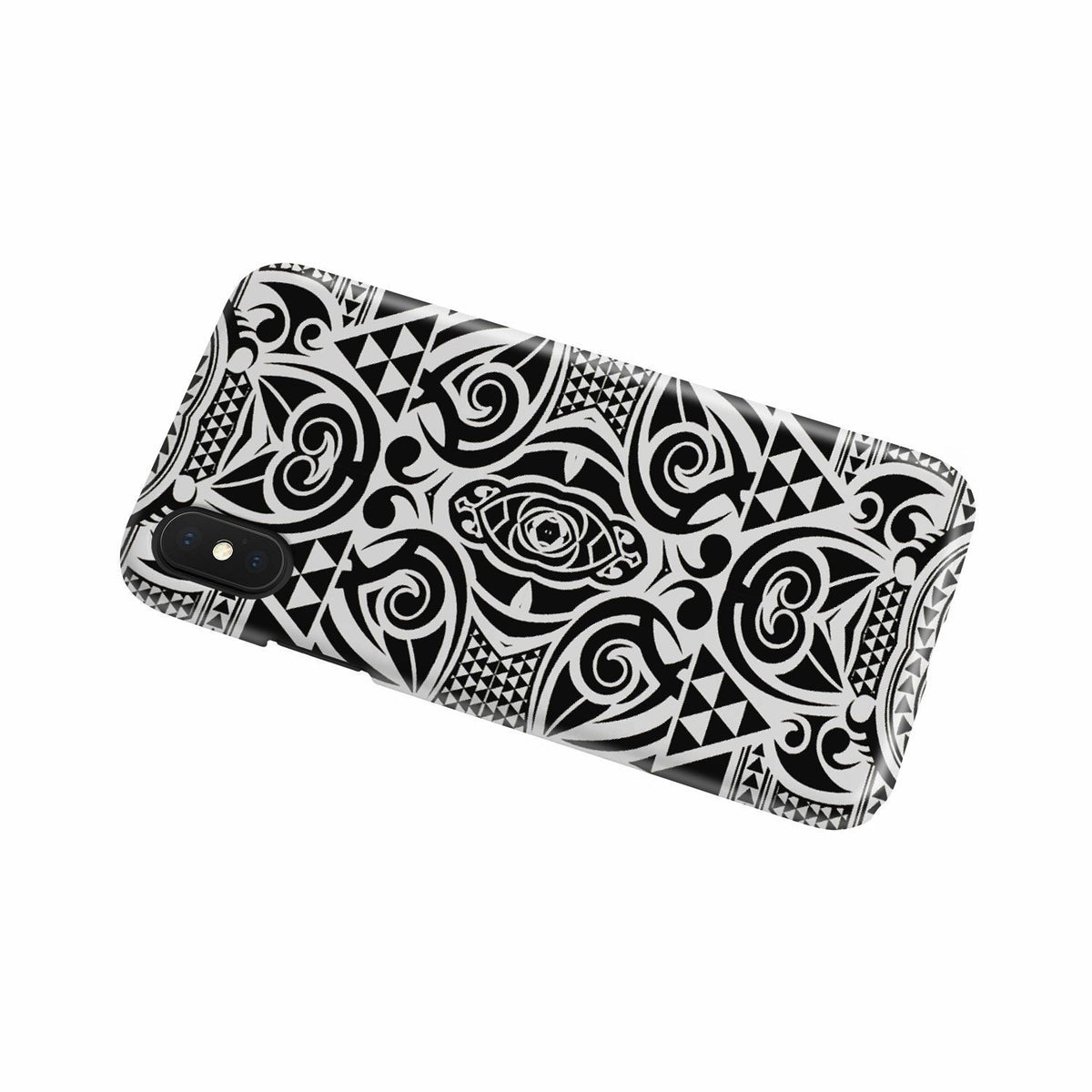 Polynesian Tribal Phone Case Black White - Polynesian Pride