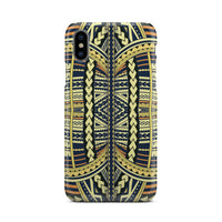 Polynesian Phone Case Yellow iPhone X - Polynesian Pride
