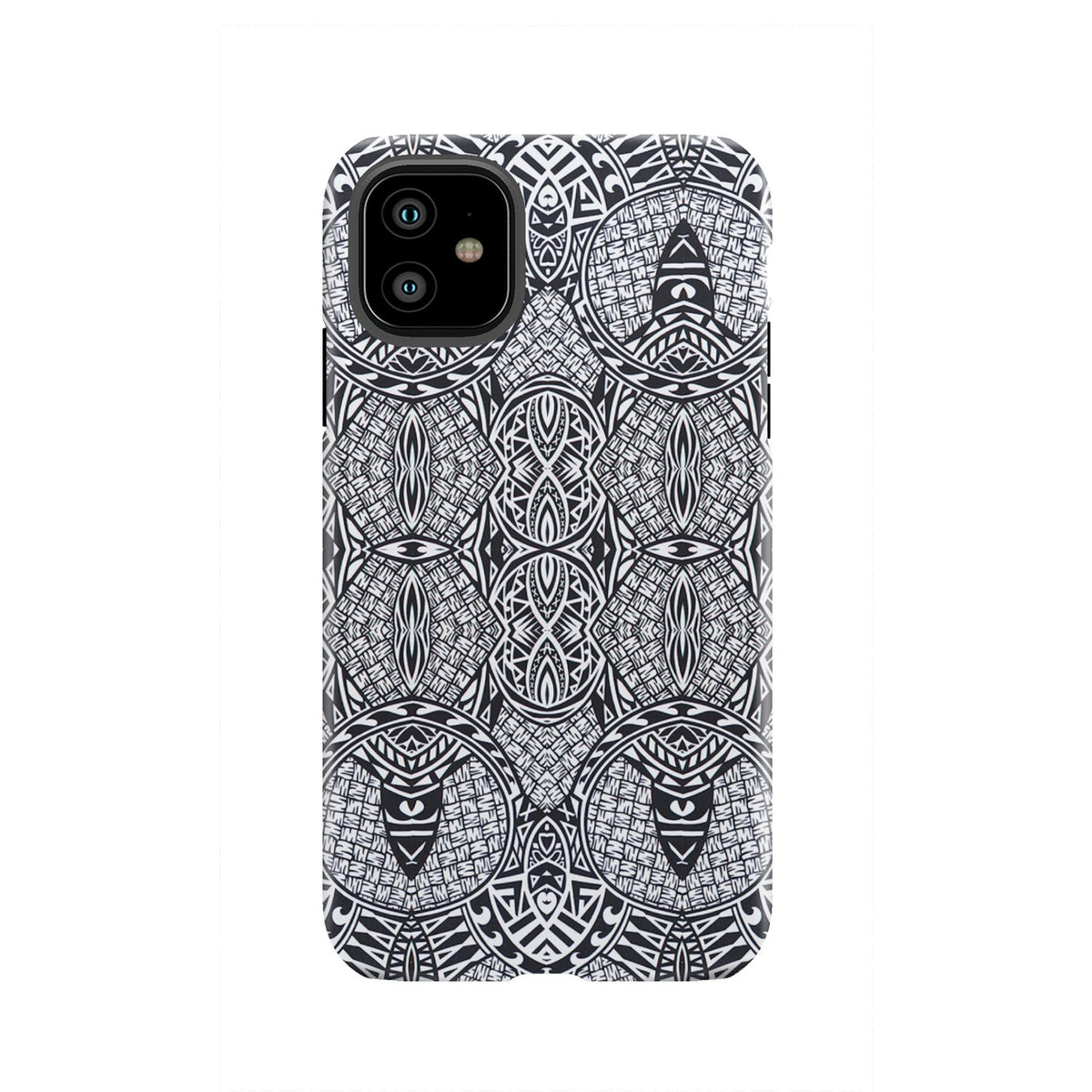Polynesian Tough Case Black And White iPhone 11 - Polynesian Pride