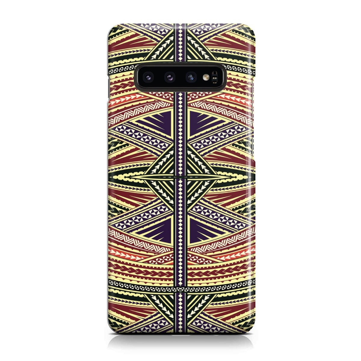 Polynesian Phone Case Yellow Samsung Galaxy S10 - Polynesian Pride