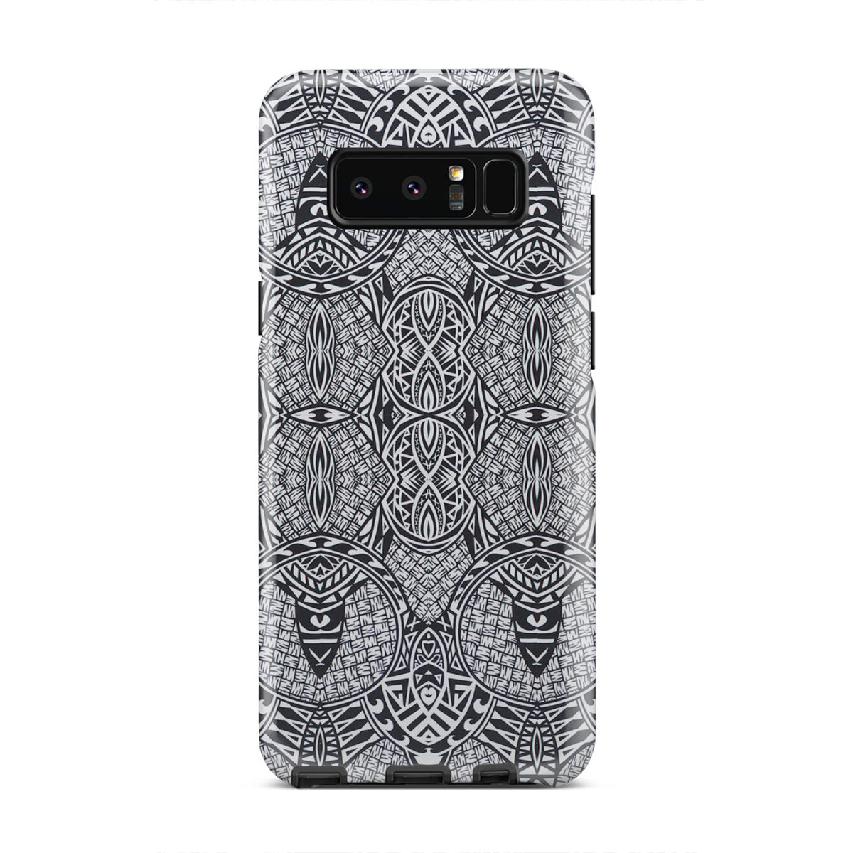 Polynesian Tough Case Black And White Samsung Galaxy Note 8 - Polynesian Pride