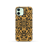 Polynesian Tough Case Yellow Black iPhone 12 - Polynesian Pride