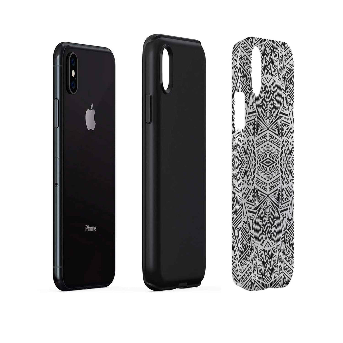 Polynesian Tough Case White And Black - Polynesian Pride