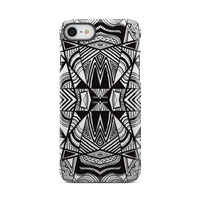 Polynesian Tribal Tough Case White And Black iPhone 8 - Polynesian Pride