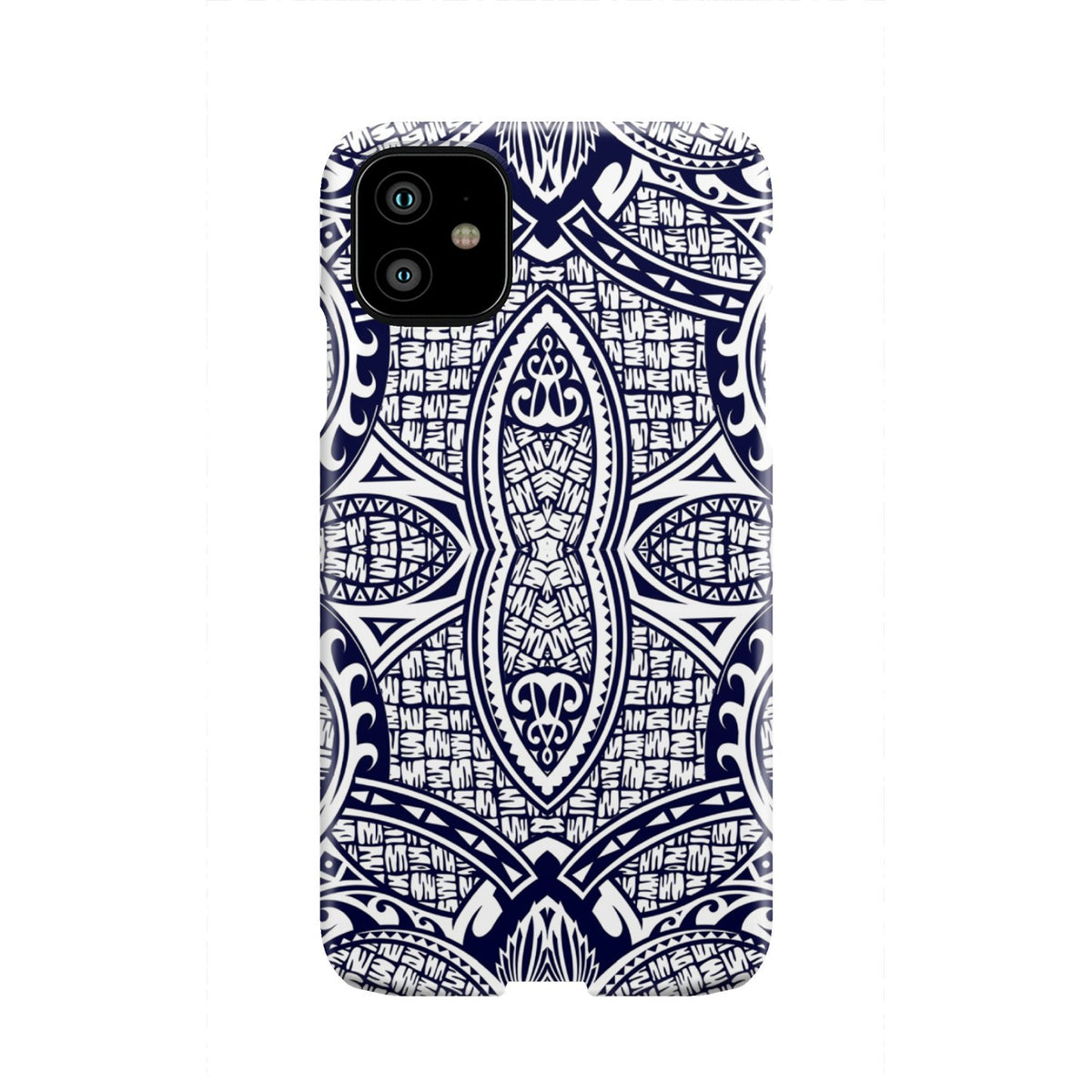 Polynesian Phone Case Blue And White iPhone 11 - Polynesian Pride