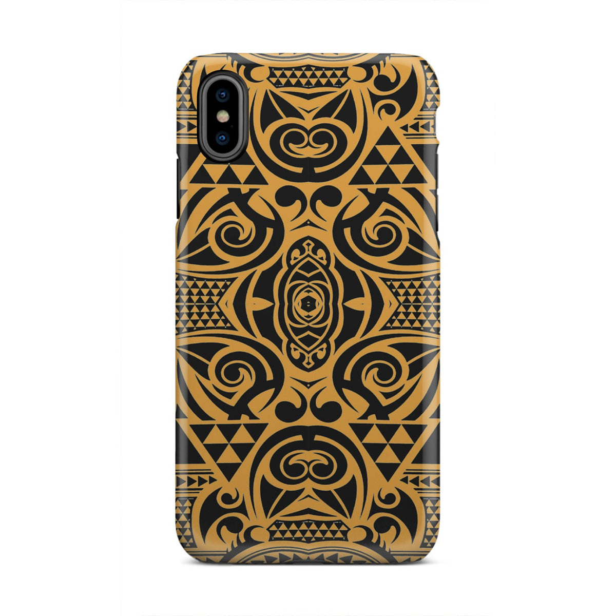 Polynesian Tough Case Yellow Black iPhone Xs Max - Polynesian Pride