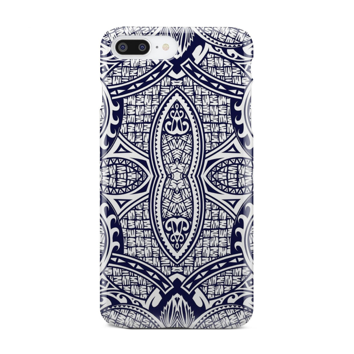 Polynesian Phone Case Blue And White iPhone 7 Plus - Polynesian Pride