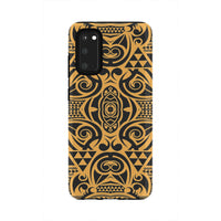 Polynesian Tough Case Yellow Black Samsung Galaxy S20 - Polynesian Pride
