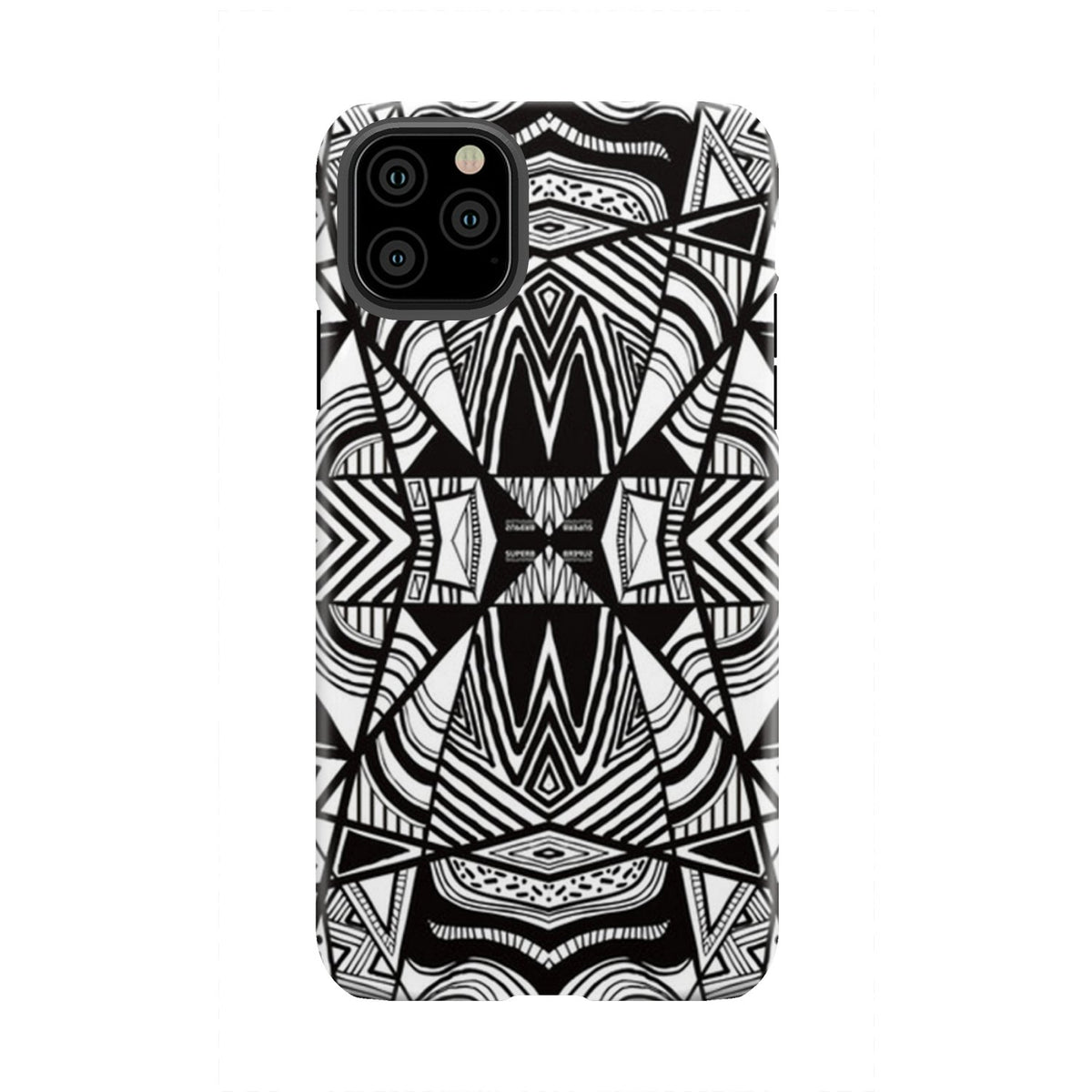 Polynesian Tribal Tough Case White And Black iPhone 11 Pro Max - Polynesian Pride