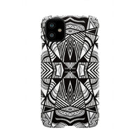 Polynesian Tribal Phone Case White And Black iPhone 11 - Polynesian Pride