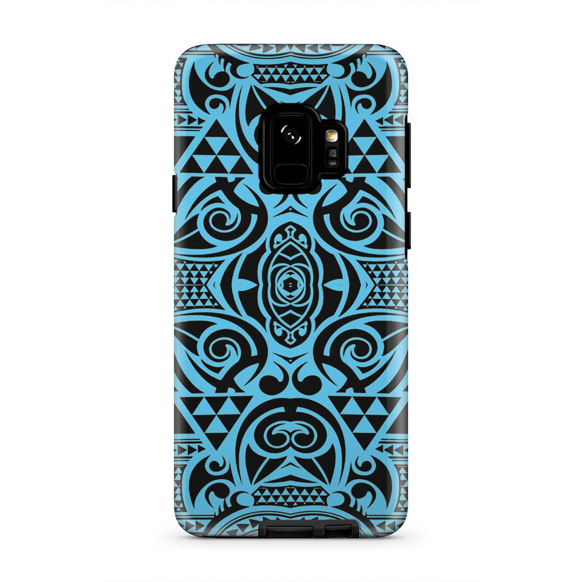 Polynesian Tough Case Grown Blue White Samsung Galaxy S9 - Polynesian Pride