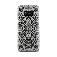 Polynesian Tribal Phone Case Black White Samsung Galaxy S8 - Polynesian Pride