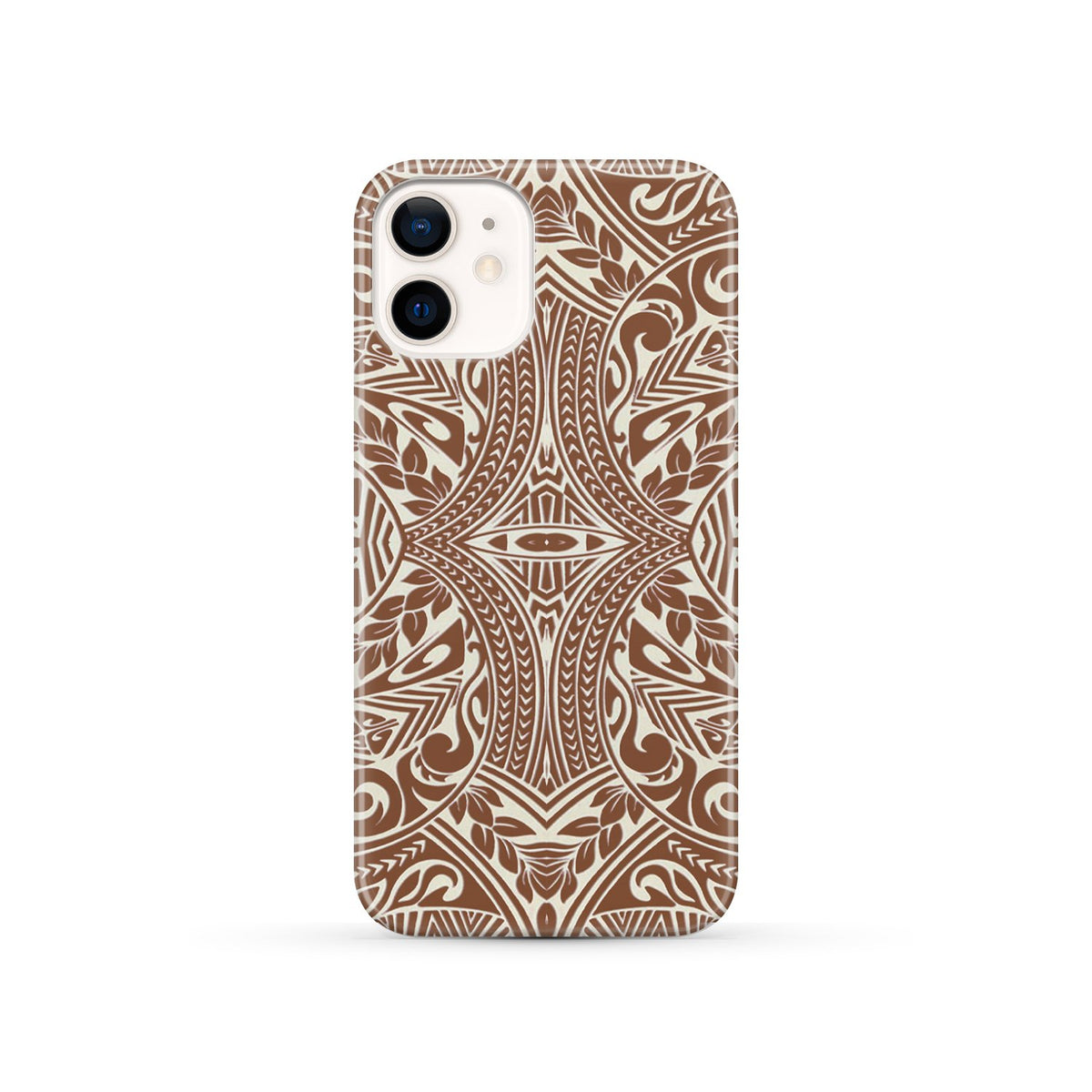 Polynesian Tribal Phone Case Brown iPhone 12 - Polynesian Pride