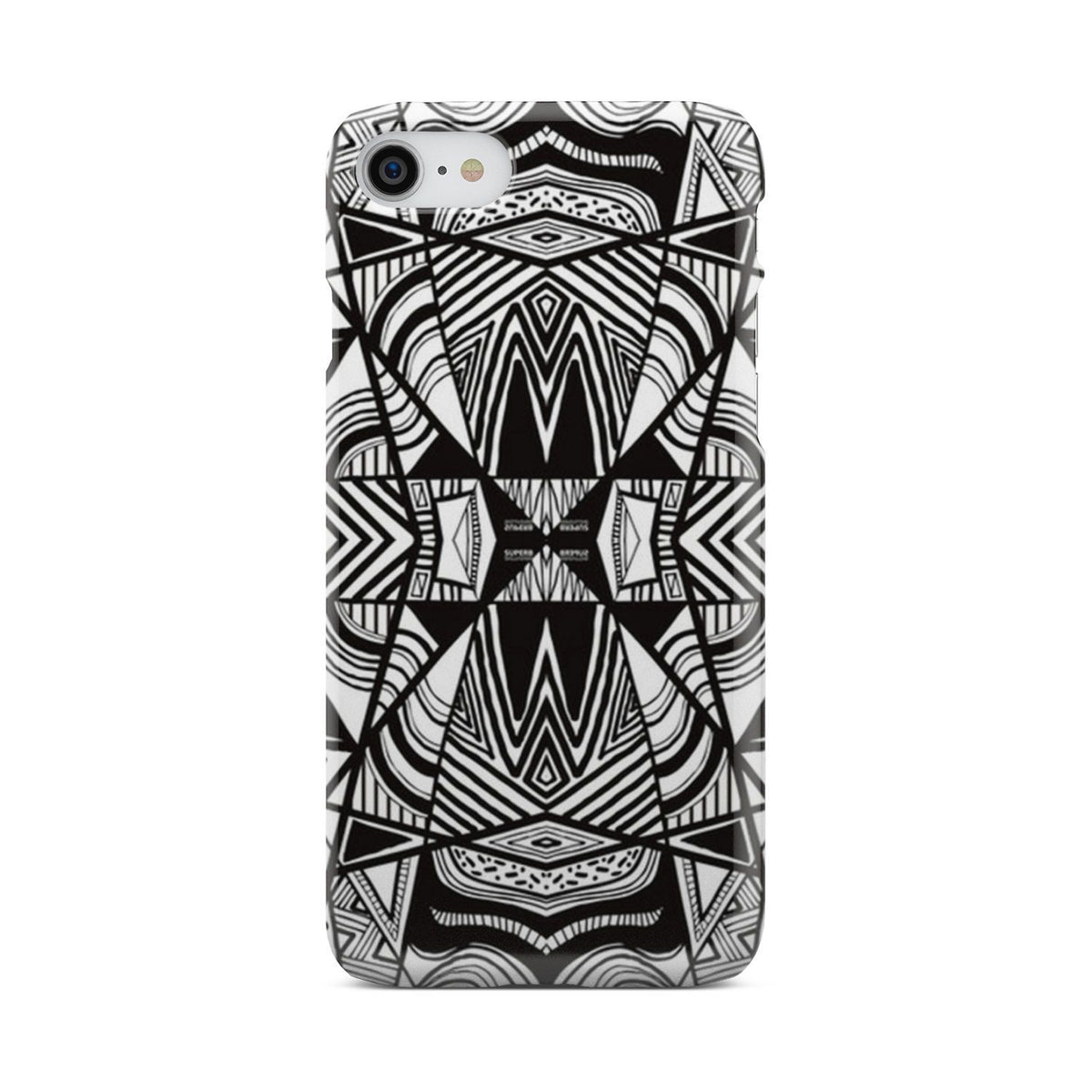 Polynesian Tribal Phone Case White And Black iPhone 8 - Polynesian Pride