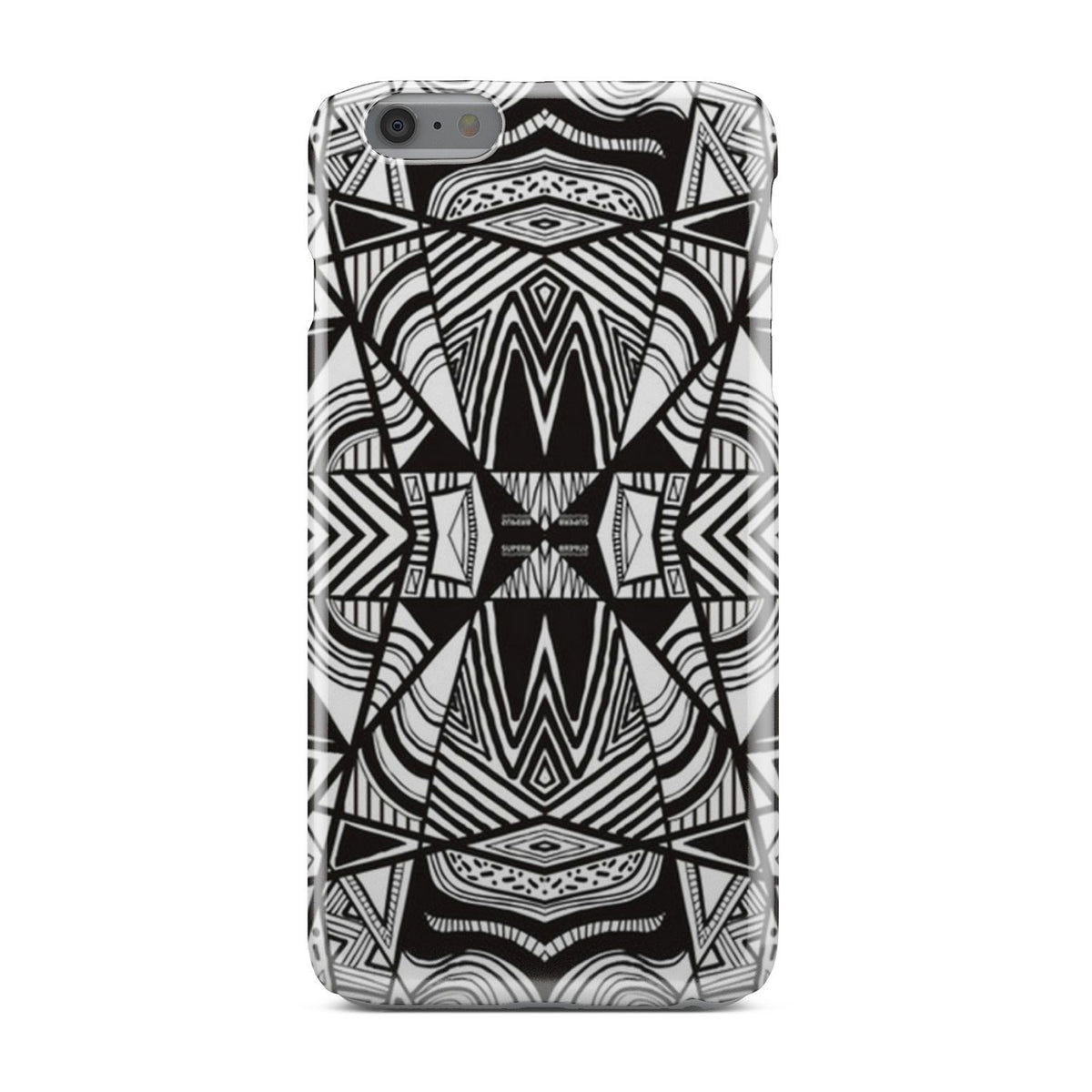 Polynesian Tribal Phone Case White And Black iPhone 6s Plus - Polynesian Pride