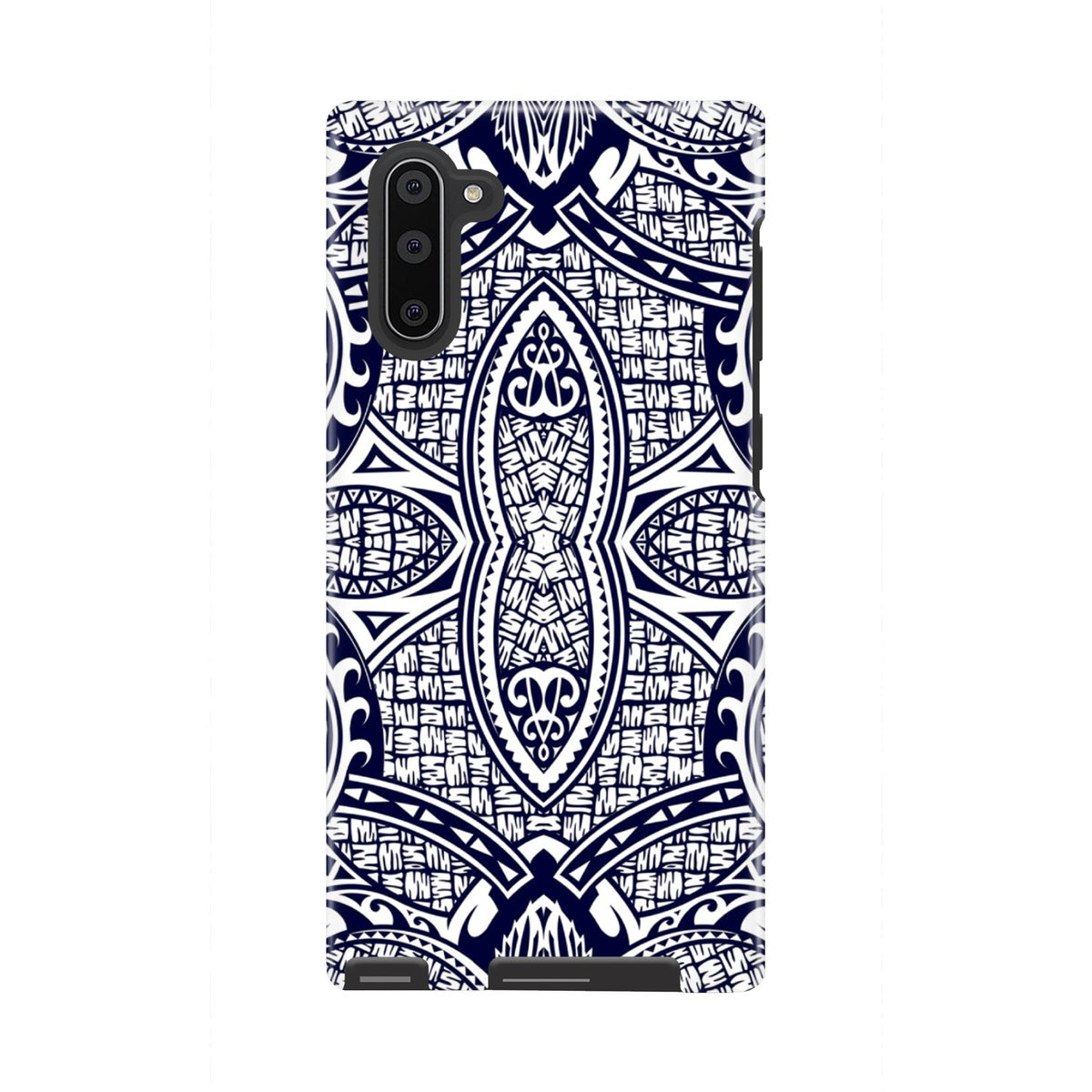 Polynesian Tough Case Blue And White Samsung Galaxy Note 10 - Polynesian Pride