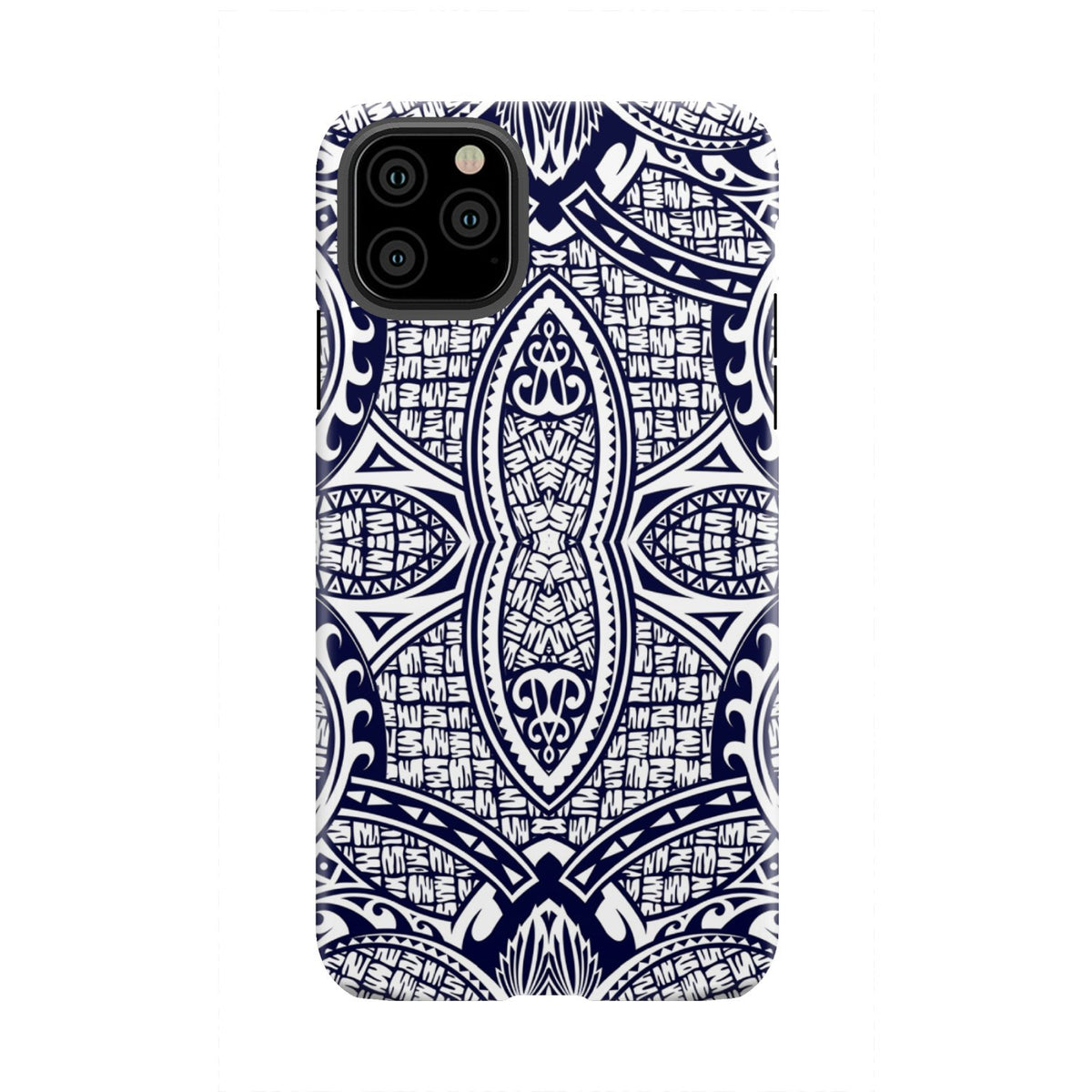 Polynesian Tough Case Blue And White iPhone 11 Pro Max - Polynesian Pride