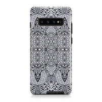 Polynesian Tough Case Black And White Samsung Galaxy S10 - Polynesian Pride