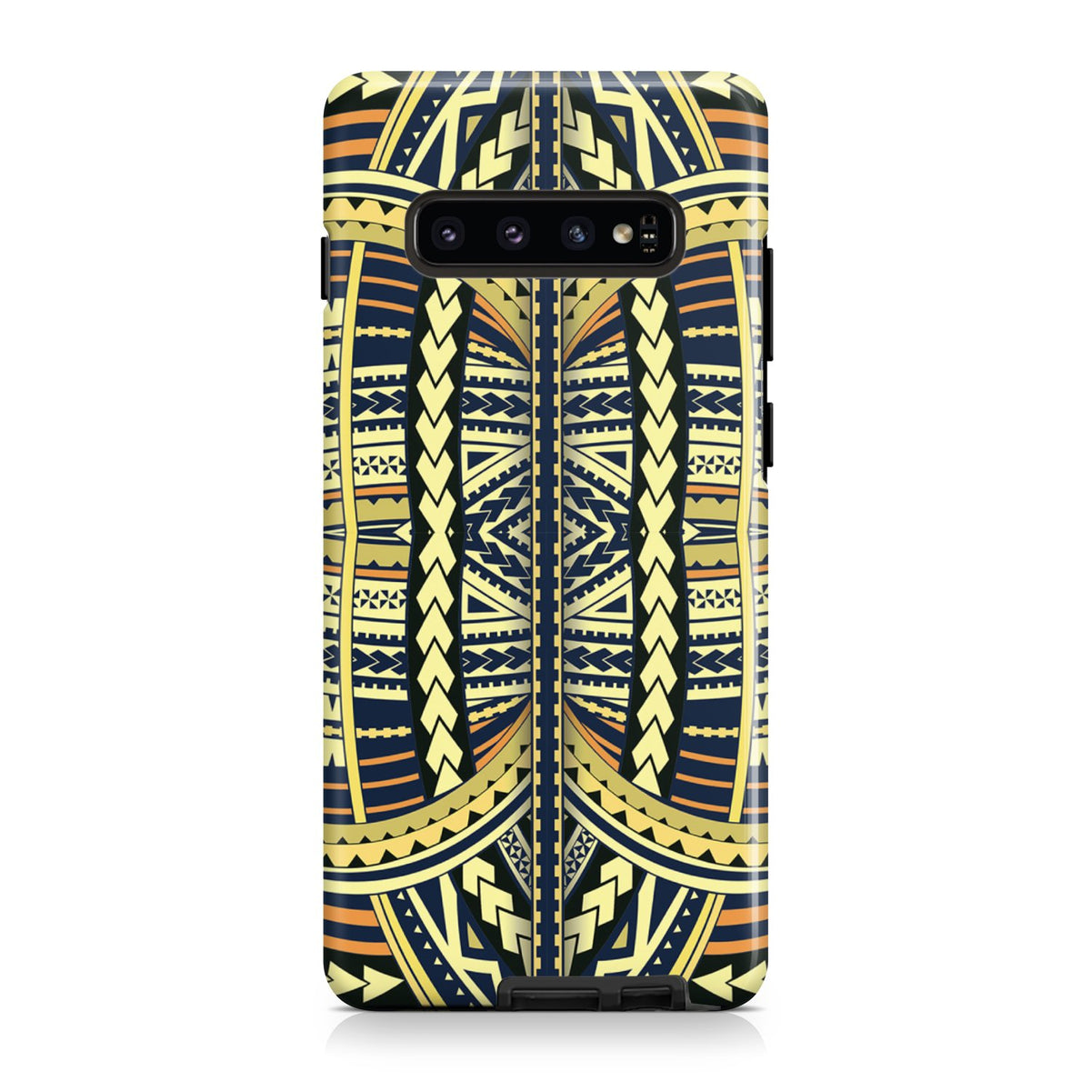 Polynesian Tough Case Yellow Samsung Galaxy S10 - Polynesian Pride