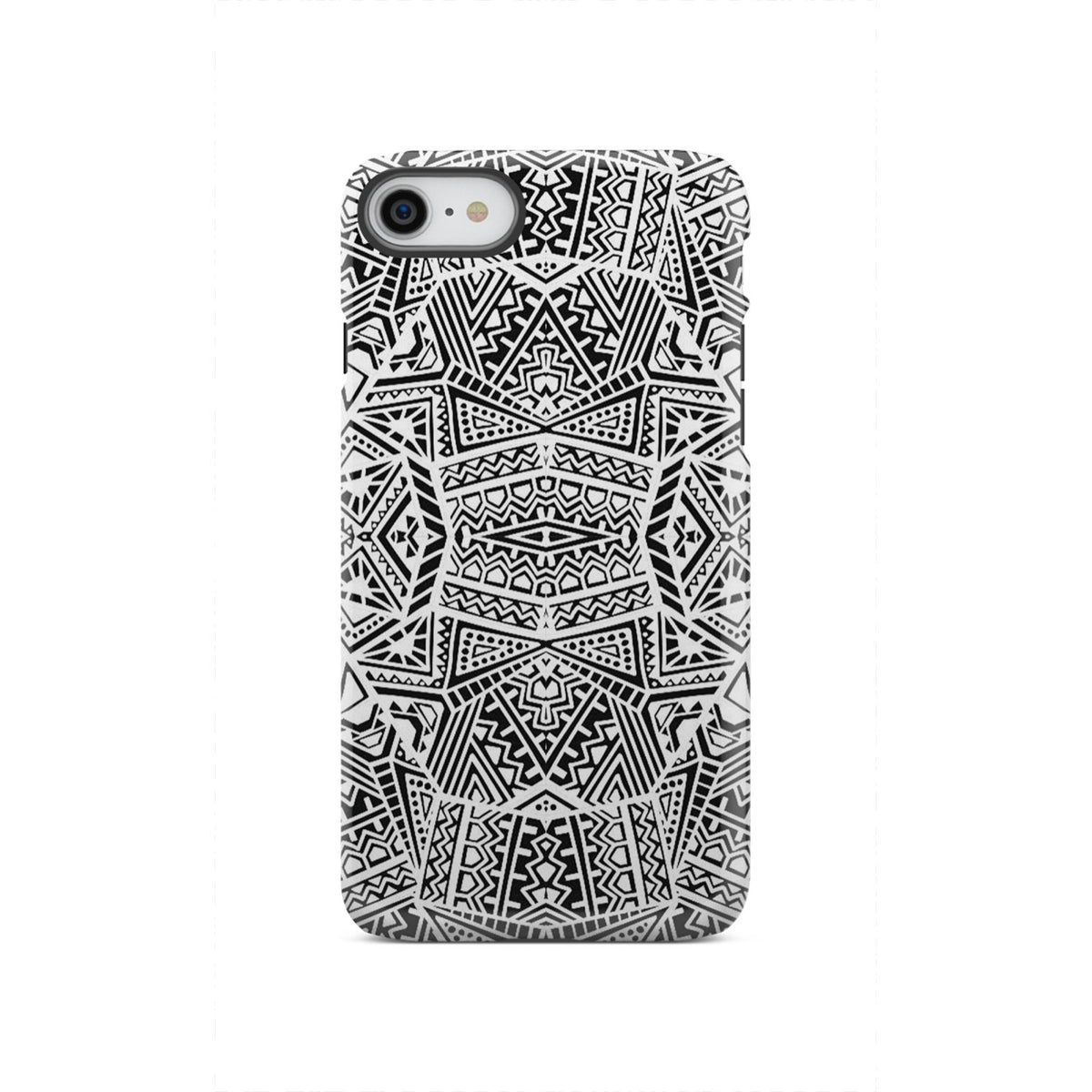 Polynesian Tough Case White And Black iPhone SE 2020 - Polynesian Pride