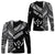 (Custom Personalised) FSM Kosrae Long Sleeve Shirts Original Style - Black LT8 Unisex Black - Polynesian Pride