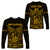 (Custom Personalised) New Caledonia Long Sleeve Shirts Simple Style - Gold LT8 Unisex Gold - Polynesian Pride
