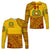 (Custom Personalised) Tonga Vava'u High School Long Sleeve Shirt Kupesi Vibes - Yellow LT8 Unisex Yellow - Polynesian Pride